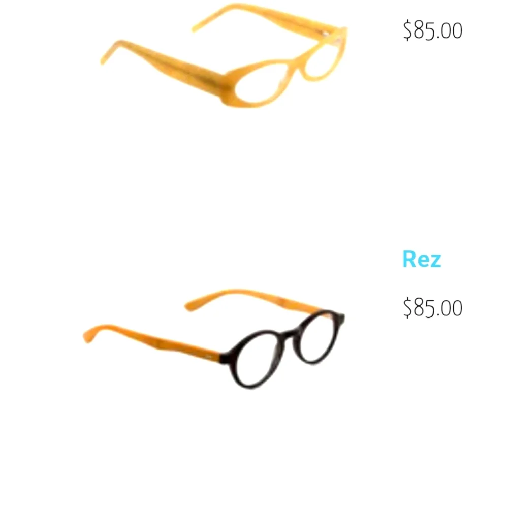 NWC Eynack Rez style handmade bamboo reading glasses